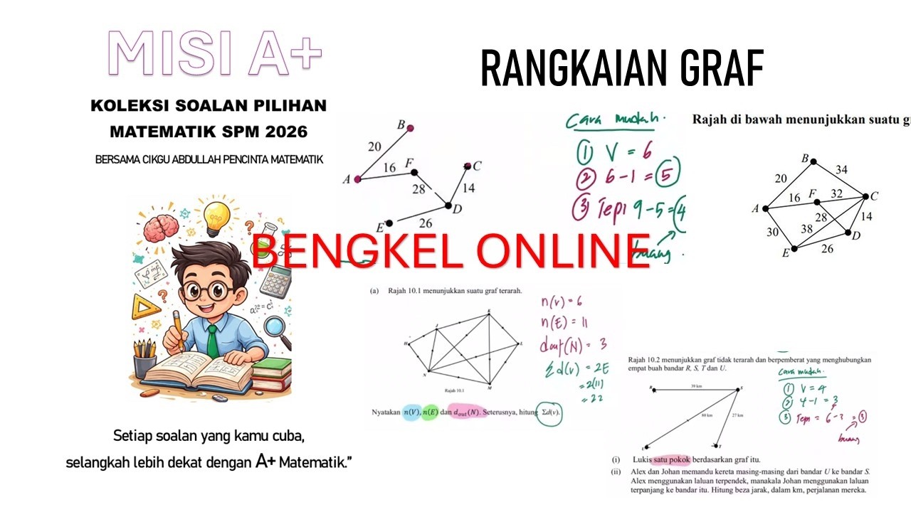 BENGKEL TEKNIK MENJAWAB SPM # BERSAMA CIKGU ABDULLAH # RANGKAIAN GRAF