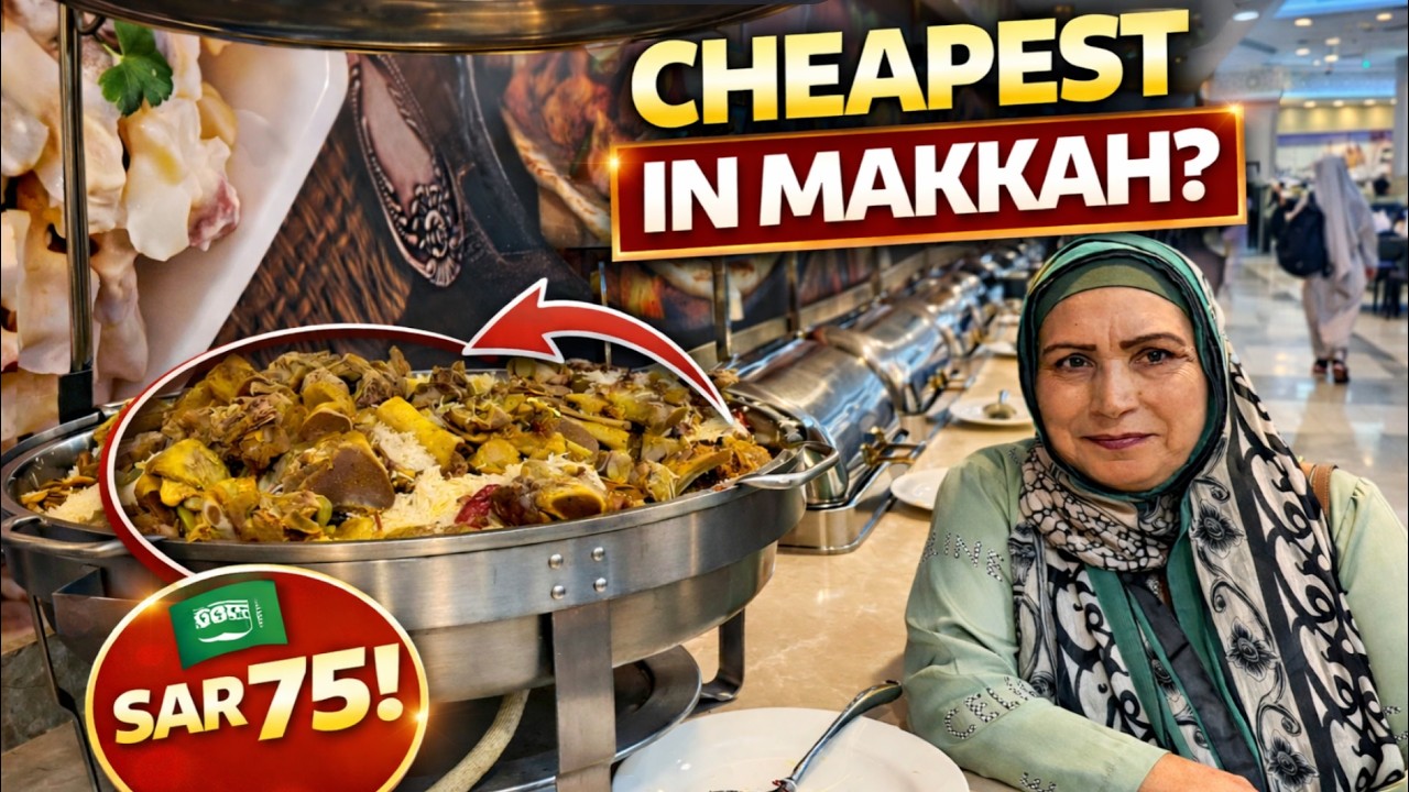 Cheapest Buffet in Makkah? 😱 SAR 75 All-You-Can-Eat at Clock Tower! 🇸🇦