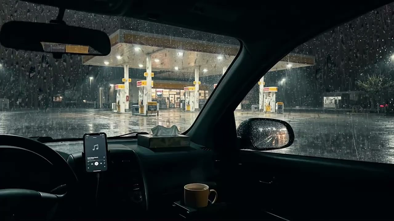 Cozy Car Shelter with Heavy Rain – Deep Sleep Sounds for Insomnia Healing