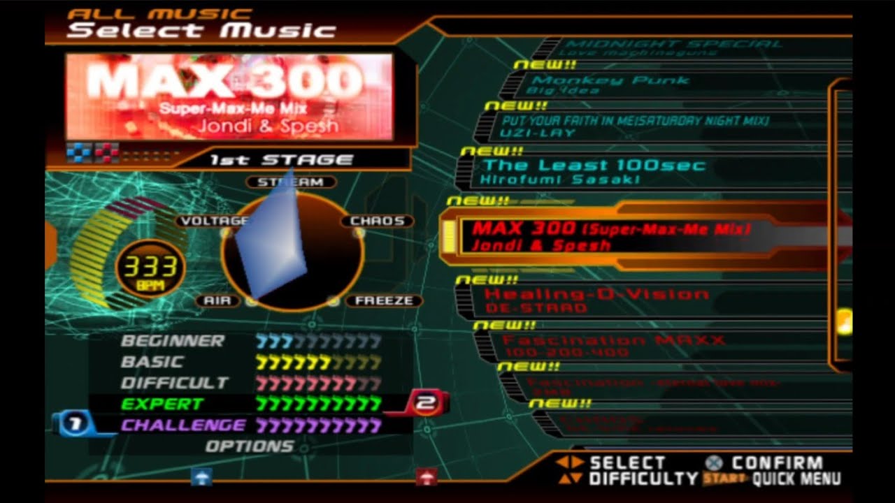 Dance Dance Revolution SuperNOVA(US PS2) Song List