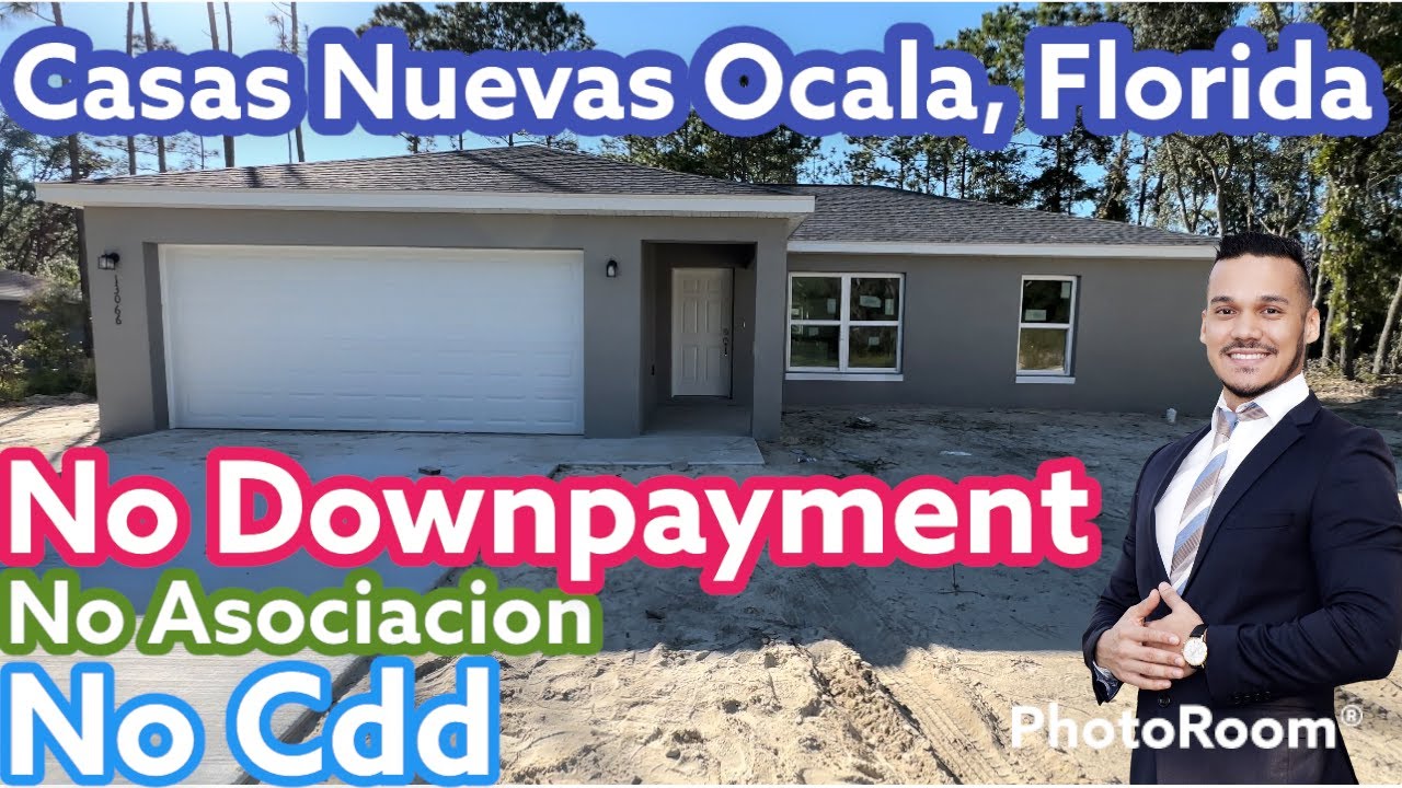 Las CASAS NUEVAS Mas ECONOMICAS de OCALA FLORIDA SIN Asociacion