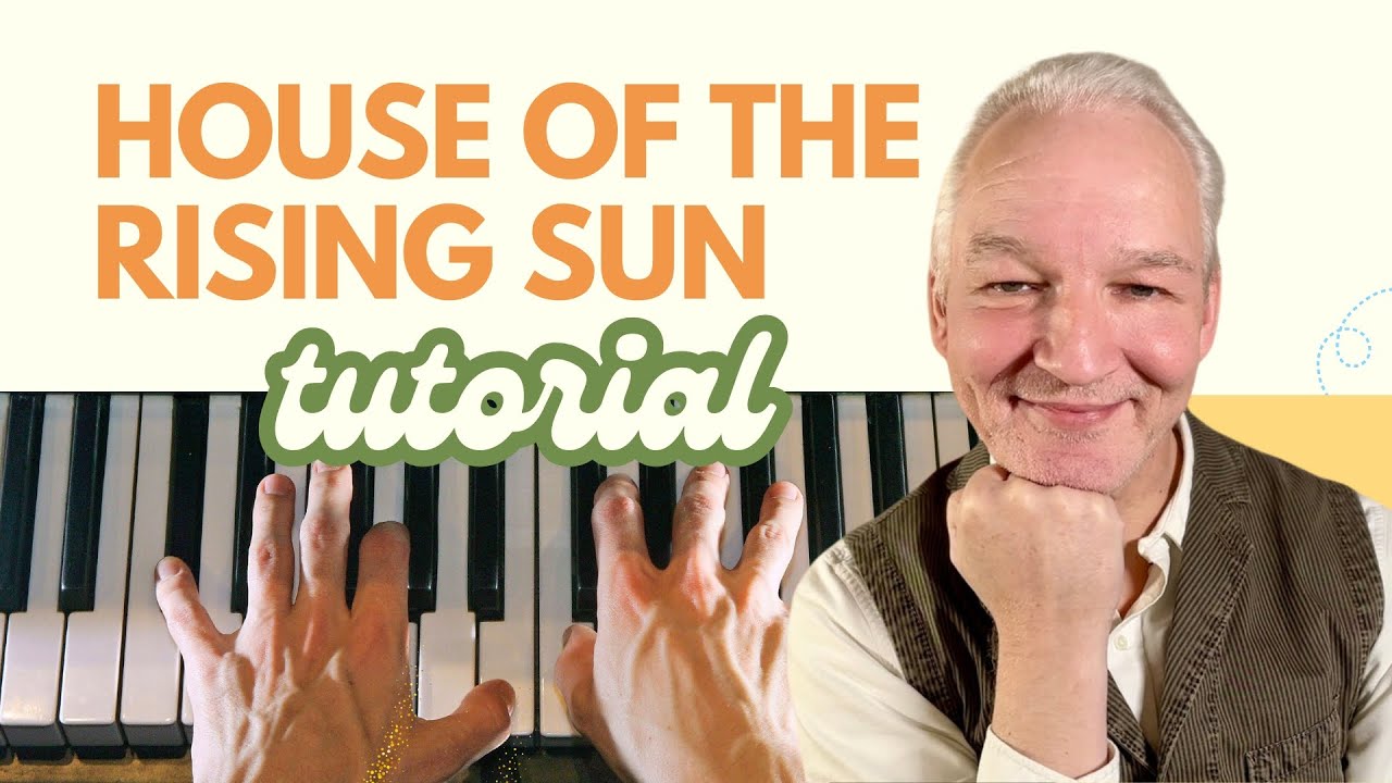 The House Of The Rising Sun piano tutorial , with a touch of blues