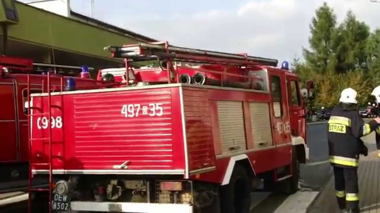 Pożar w Urzędzie Miasta i Gminy w Leśnicy-ćwiczenia (06.10.2014)