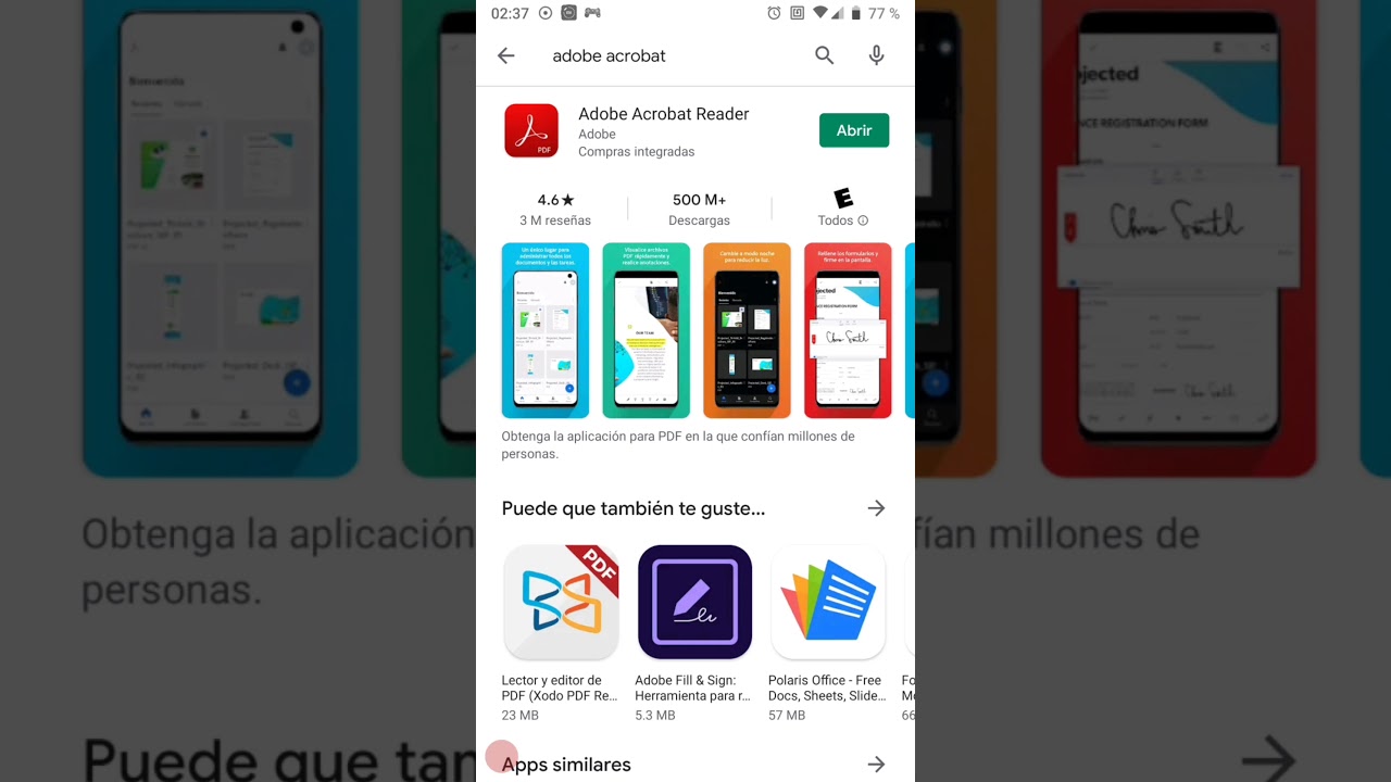 Cómo firmar un documento con Adobe Acrobat para Android