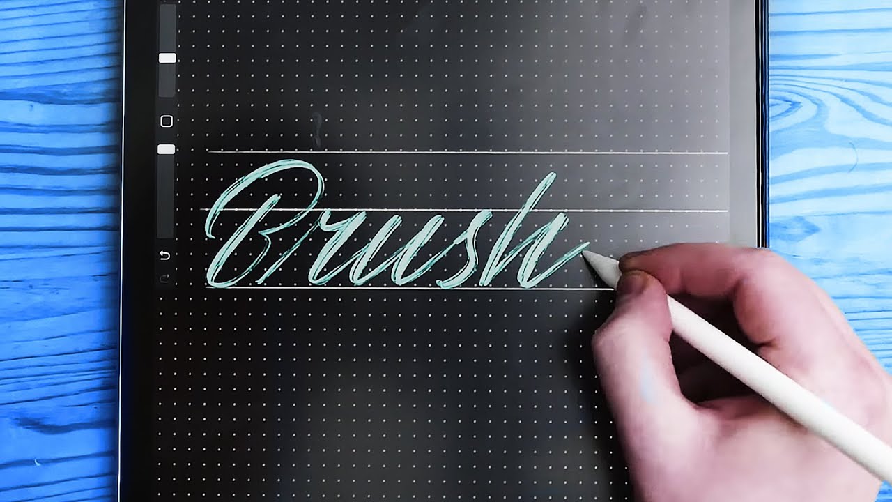 Procreate 4 | How To Make A Lettering Brush 🖌