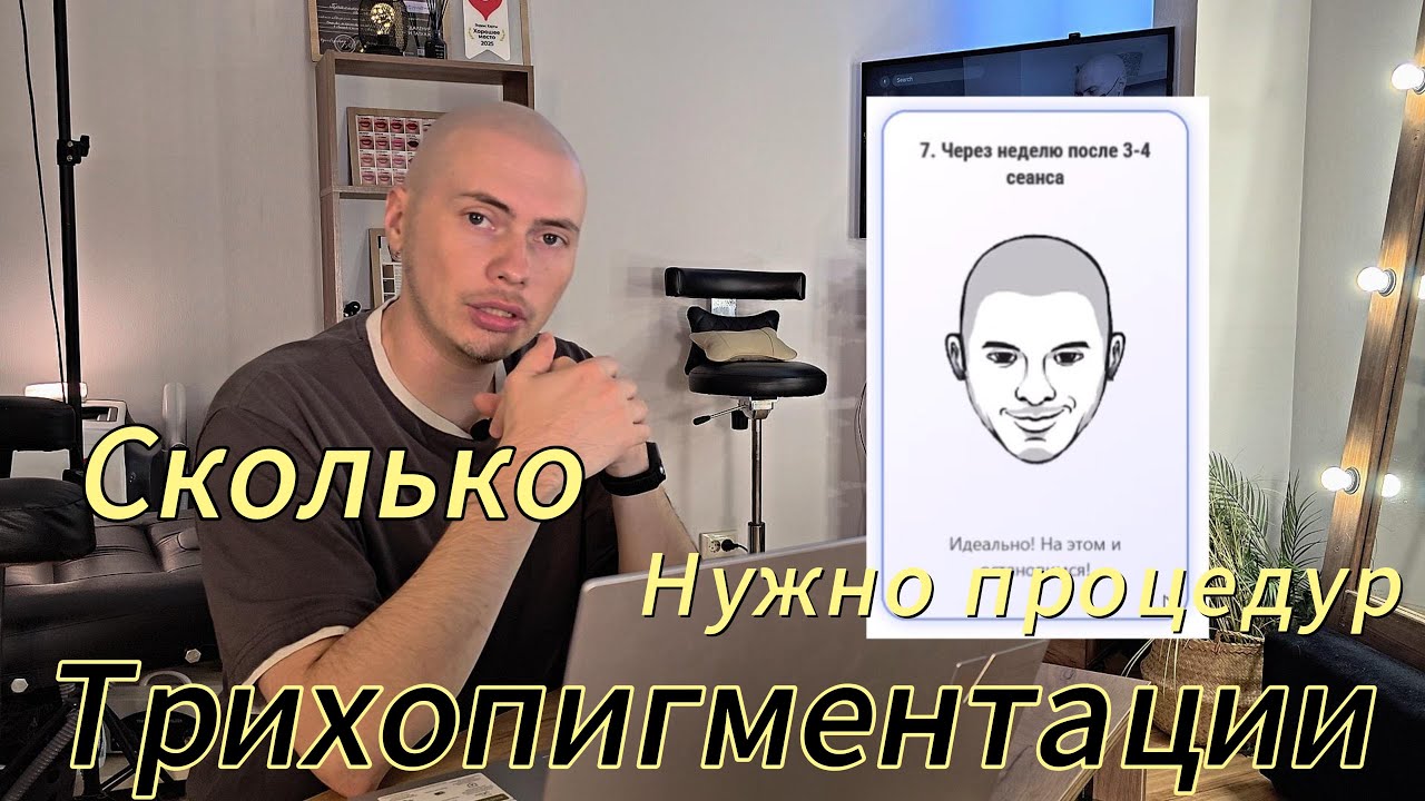 Сколько нужно процедур по трихопигментации? / How many scalpmicropigmentation procedures are needed?