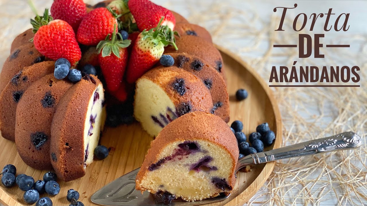 TORTA CASERA DE ARÁNDANOS