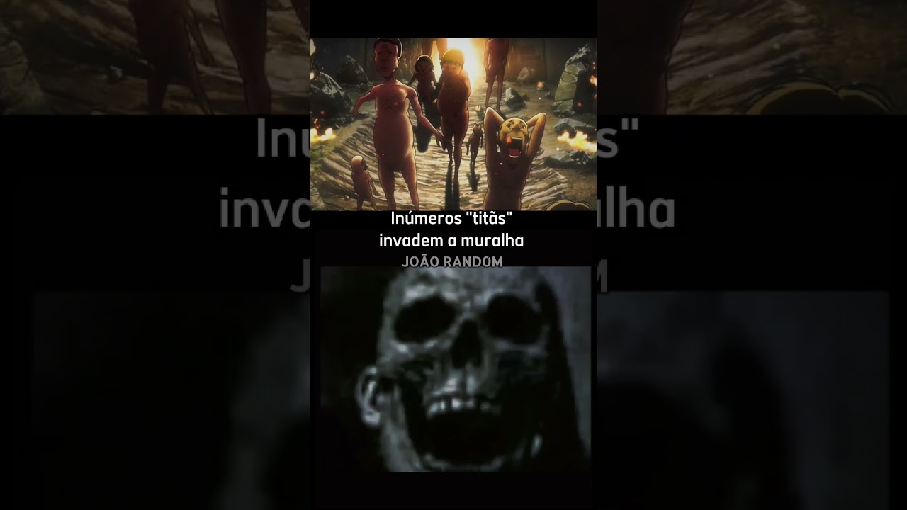 J&aacute; pensou ser um figurante em Shingeki no kyojin?💀 #shingekinokyojin #meme #anime