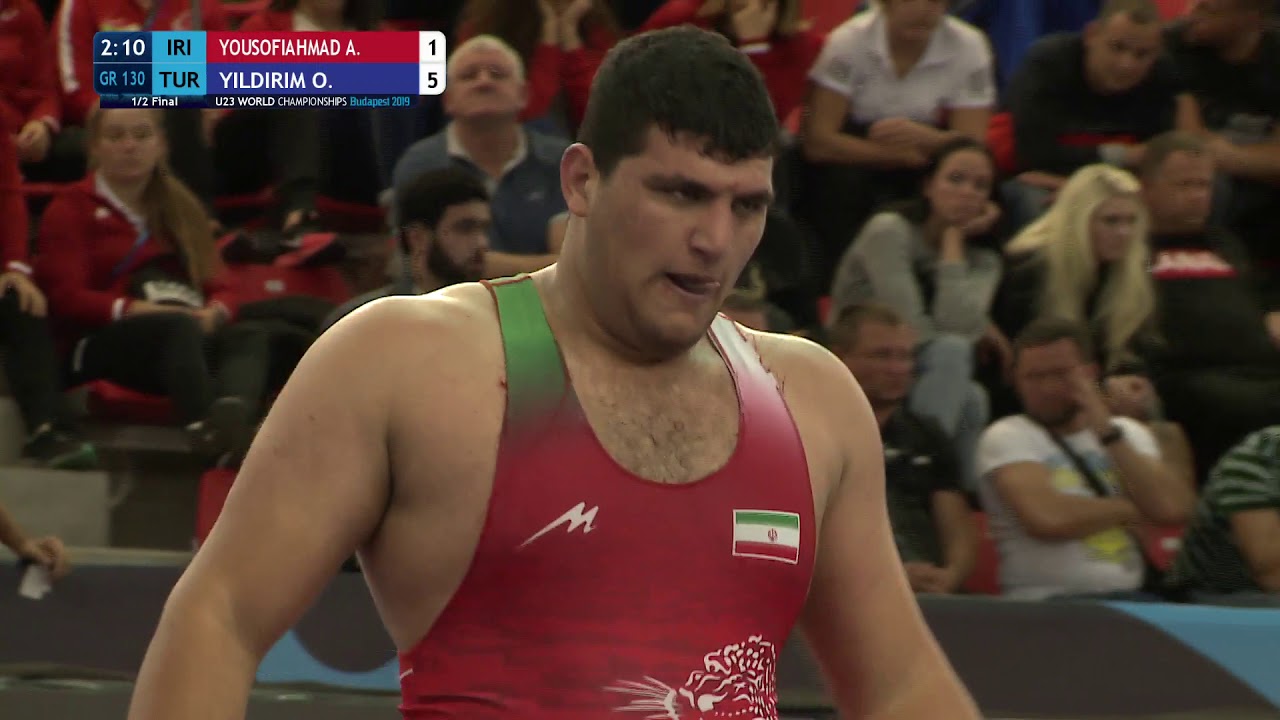1/2 GR - 130 kg: A. YOUSOFIAHMAD (IRI) v. O. YILDIRIM (TUR)