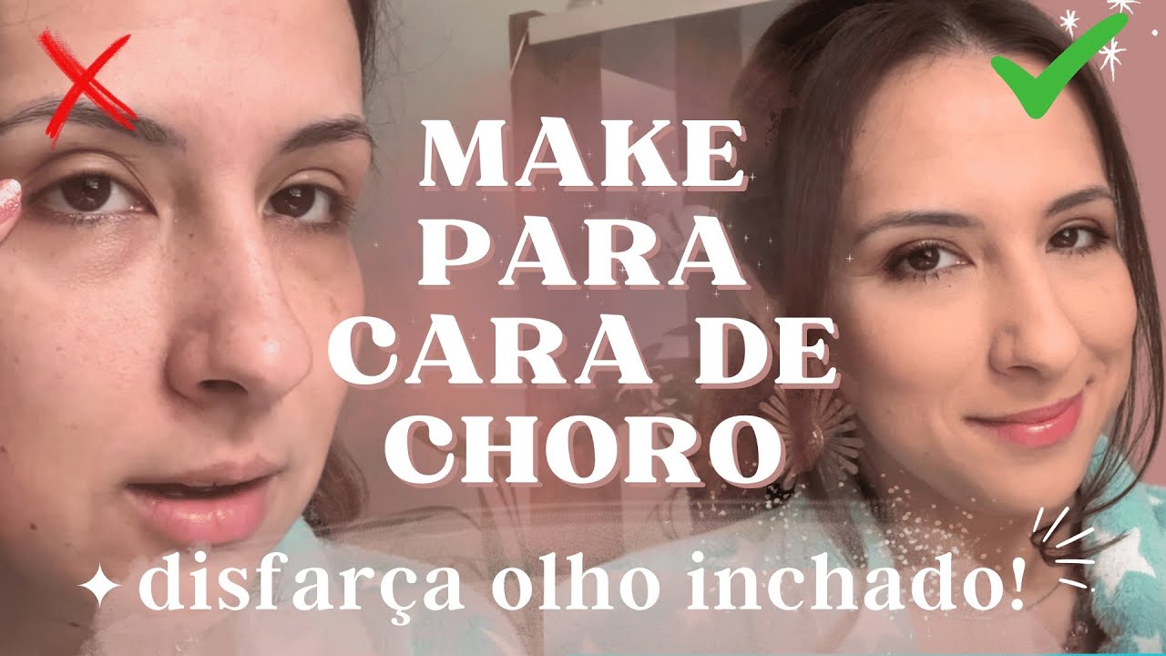 MAKE PARA DISFARÇAR OLHO INCHADO DE CHORAR ✨ Truques fáceis para dias difíceis 🤍 maquiagem
