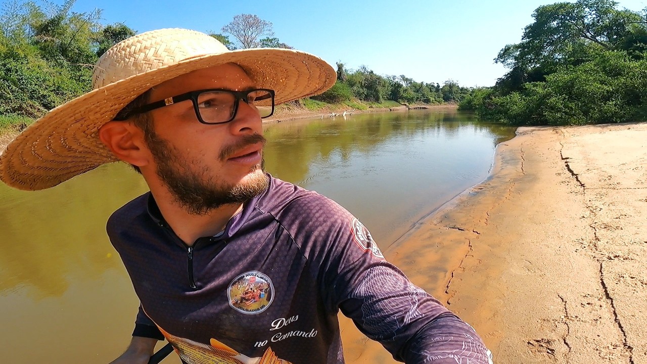 ACAMPAMENTO DEU MEDO DA ONÇA AQUI SOZINHO - #pescaria #pantanal #riomiranda