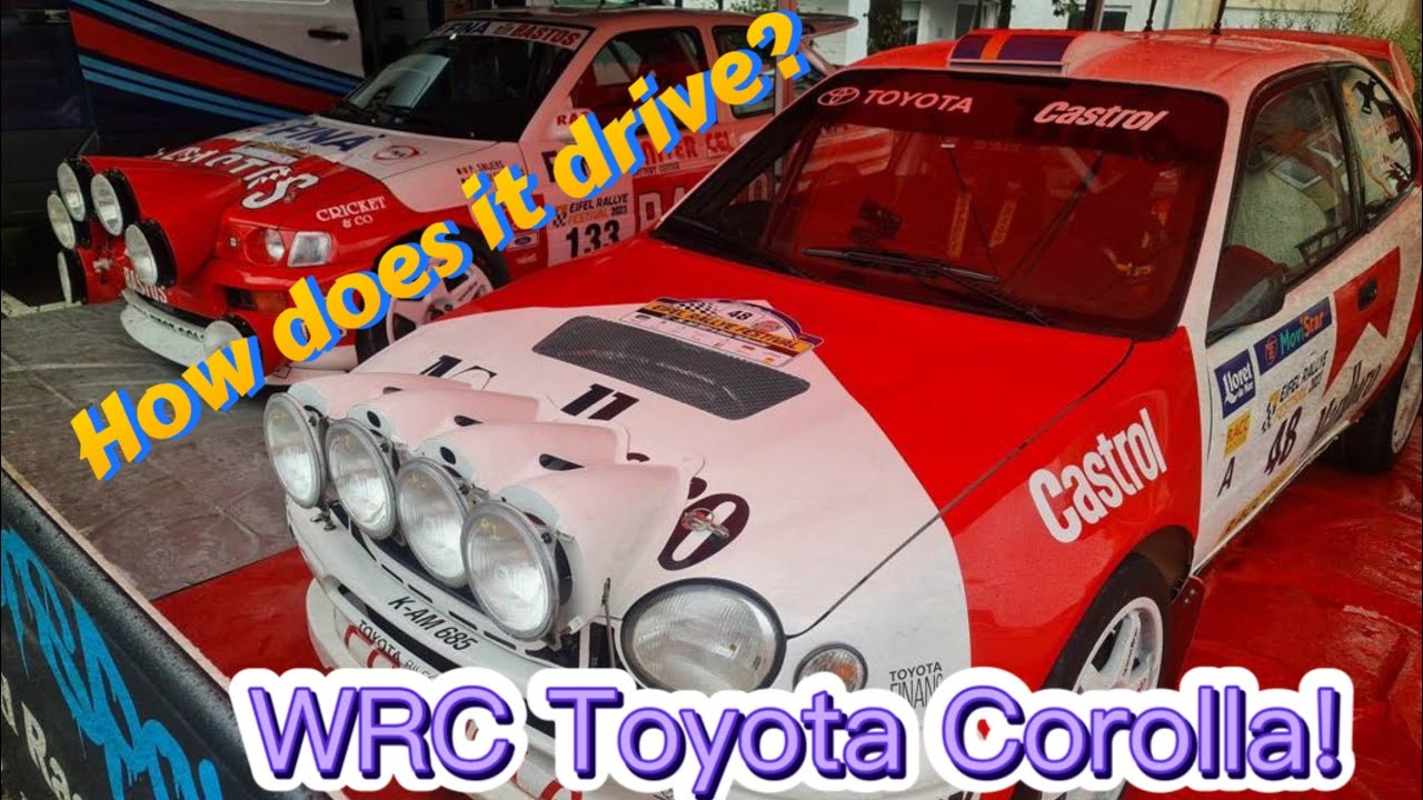 Beautiful ex-factory Toyota Corolla WRC Driven HARD!