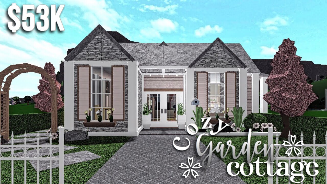 Cozy Garden Cottage | Bloxburg Roblox | GamingwithV