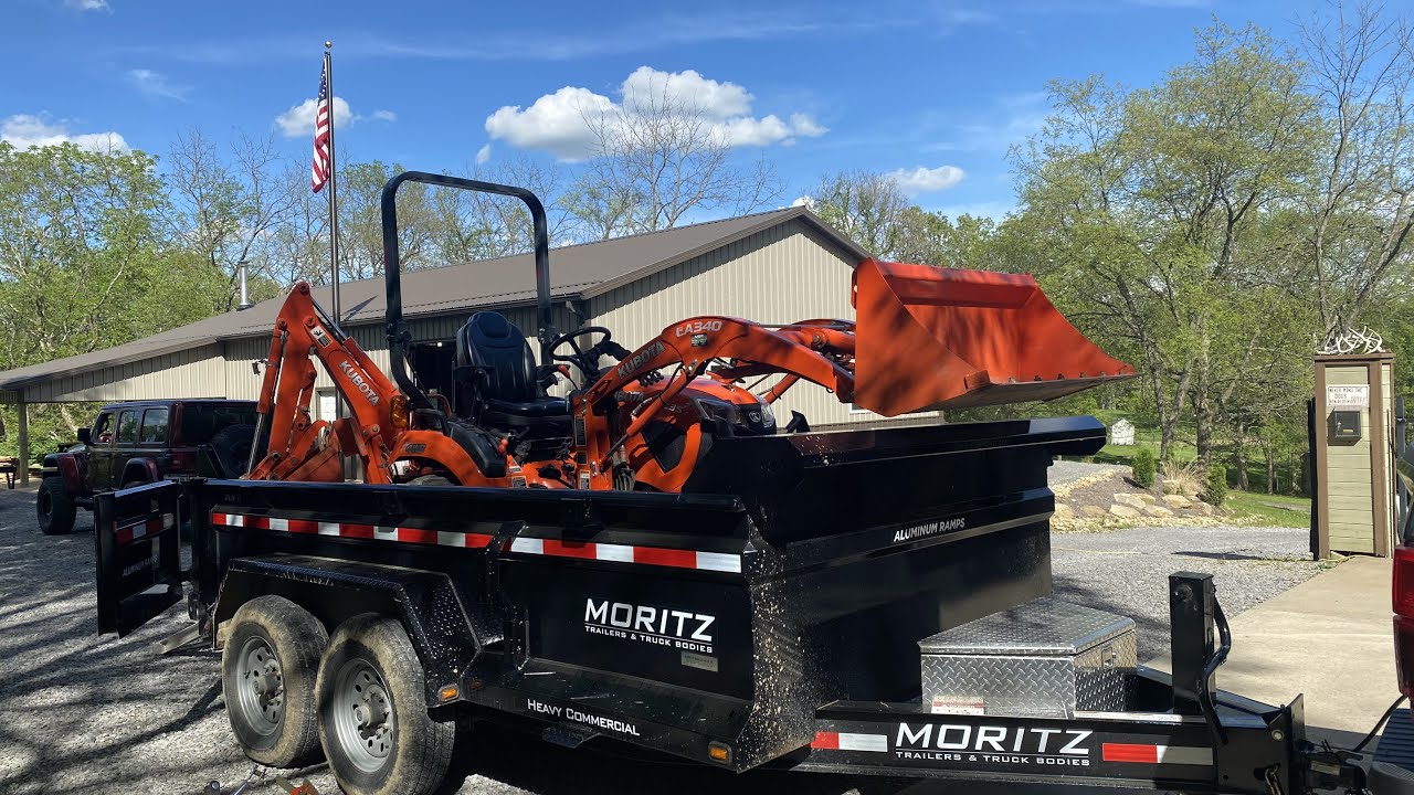 Let's try this! BX and Dump Trailer, Dirt Moving, and Mulch Making