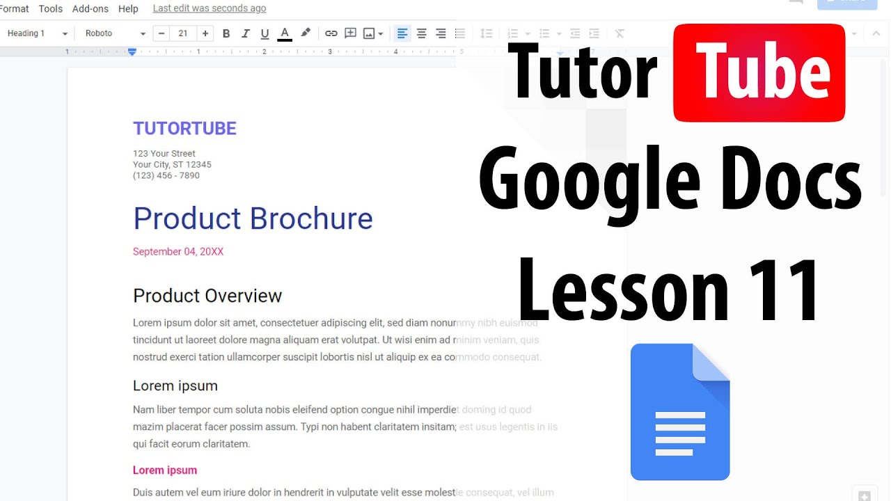 Google Docs Tutorial - Lesson 11 - Using Text Styles and Paste Without Formatting