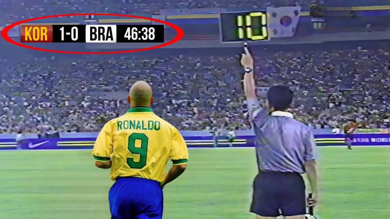 O JOGO ESTAVA 1 A 0, ATÉ QUE RONALDO FÊNOMENO SAIU DO BANCO E FEZ ISSO!