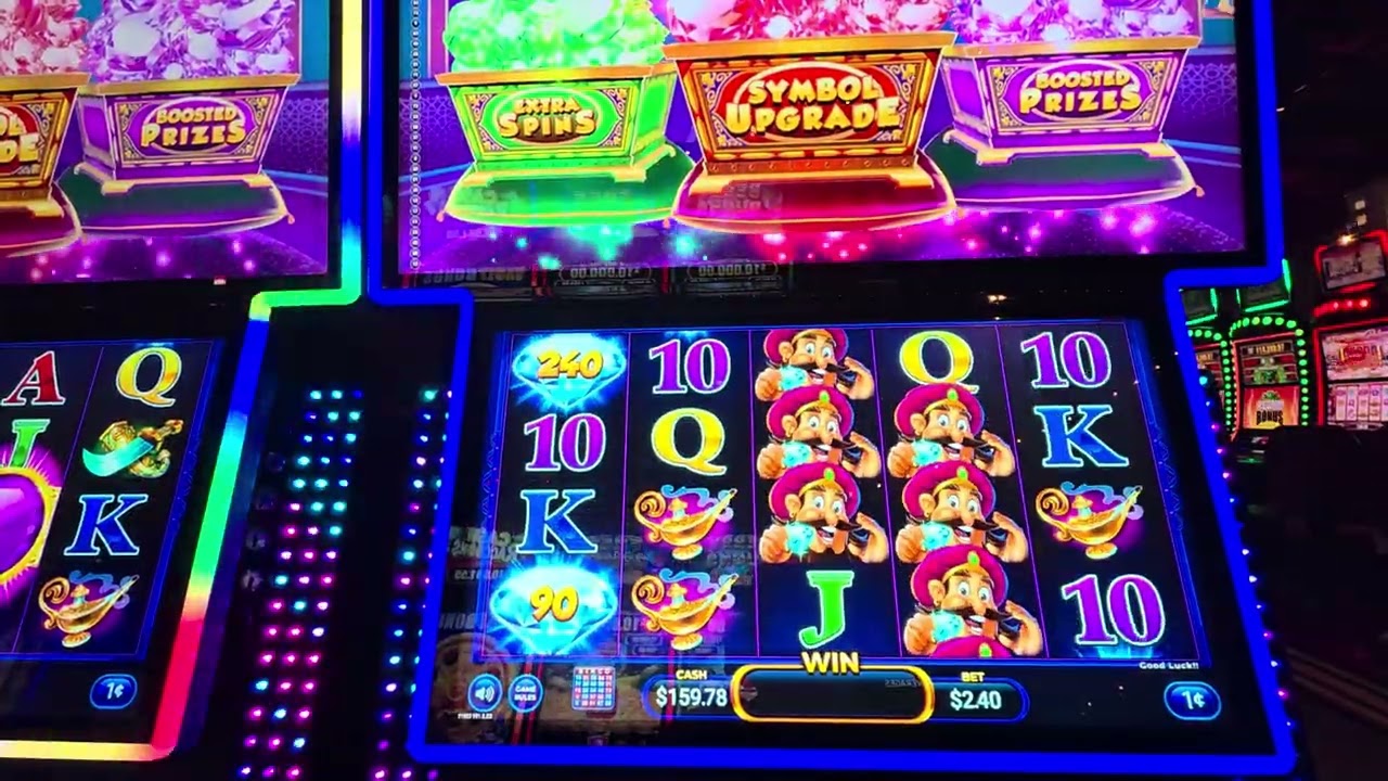 Playing Raoul's Jewels slot machine at Winstar World Casino