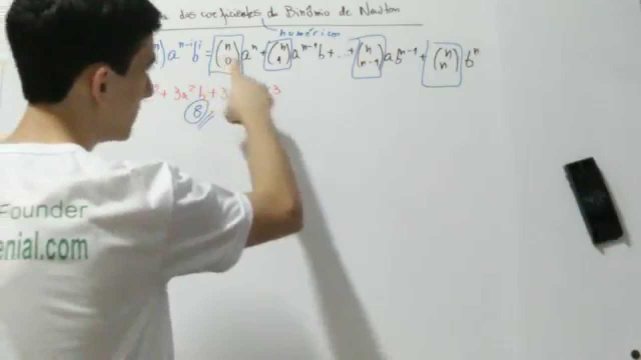 Soma dos coeficientes do Binômio de Newton - Matemática