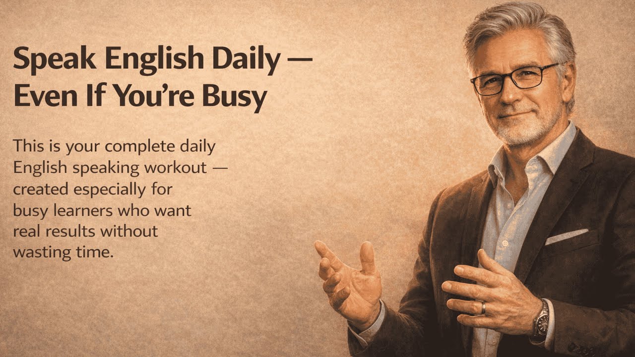 Speak English Daily — Even If You're Busy || Graded Reader || Listening Practice✅️