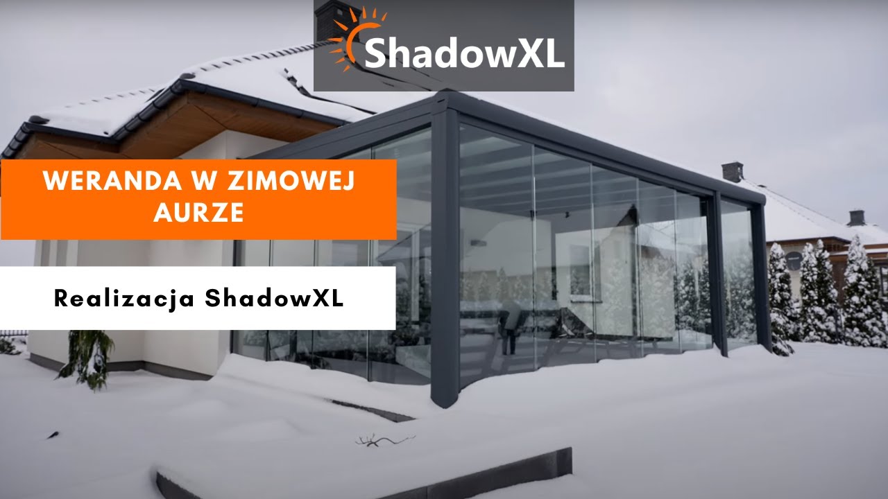 Szklana zabudowa tarasu dostosowana do użytkowania tylko w cieplejsze dni | Realizacje ShadowXL