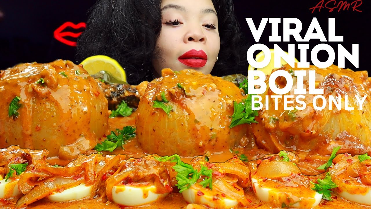 Viral Onion boil, cheesy onion ASMR Eating Mukbang for sleep