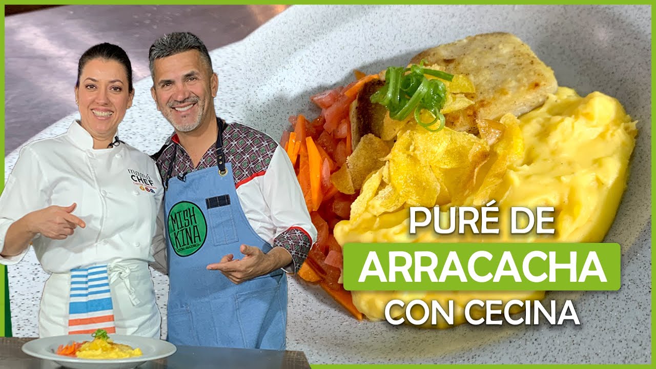 NUTRITIVO PURÉ DE ARRACACHA CON PAICHE FRITO | RECETA SALUDABLE | FUSIÓN SELVA