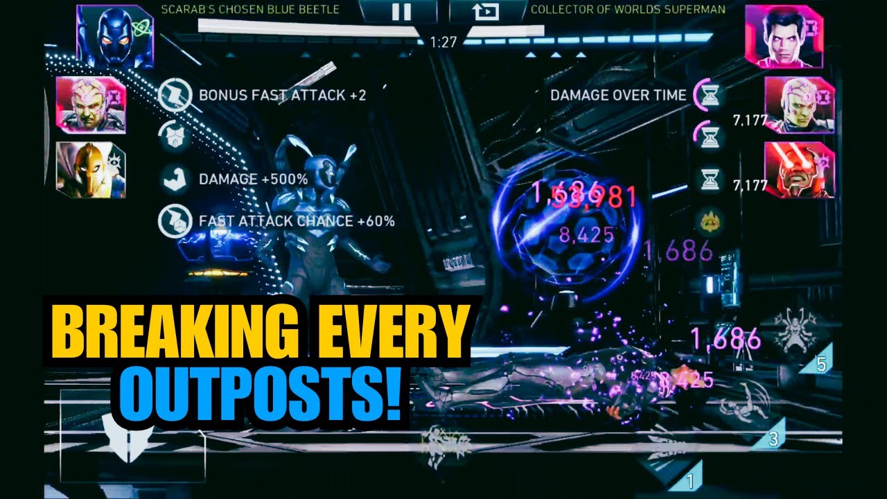 Doing Good Amount Of Damage in League Invasion | Attack Day 1 | League Invasion | Injustice 2 Mobile