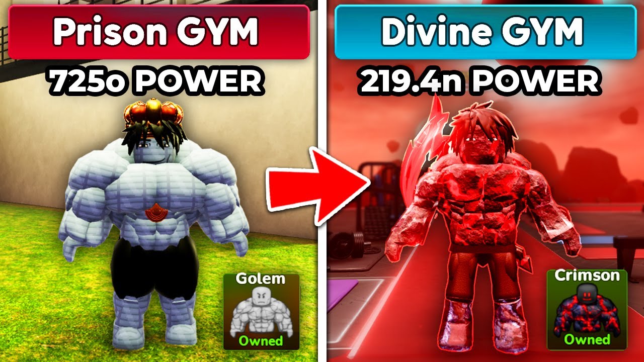 Я открыл НОВЫЙ Божественный спортзал в обновлении 14 Gym League! (Roblox)