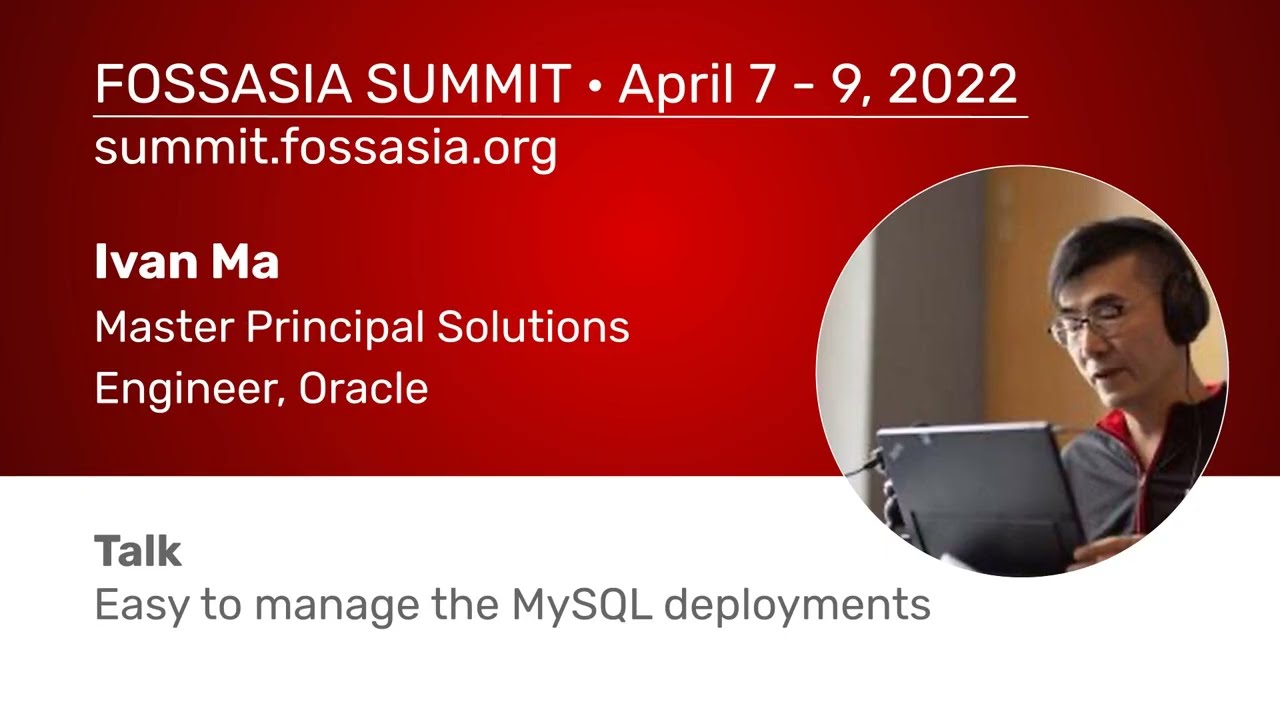 Easy to manage the MySQL deployments - Ivan  Ma
