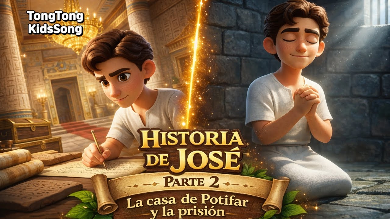 Historia de José Parte 2 |La Casa de Potifar y la Prisión |Canción Infantil Bíblica|TongTongKidsSong