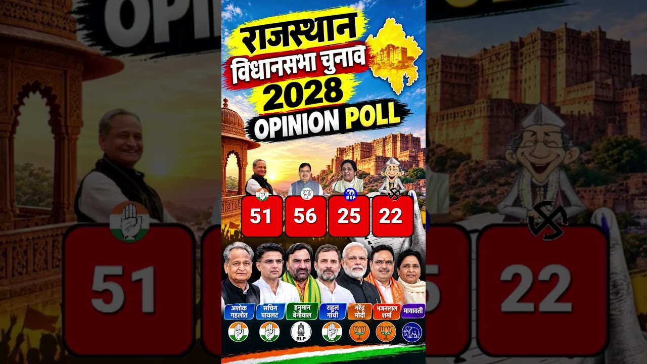 Rajasthan Assembly Election Opinion Poll Survey| who will Win Rajasthan Assembly Election? #shorts
