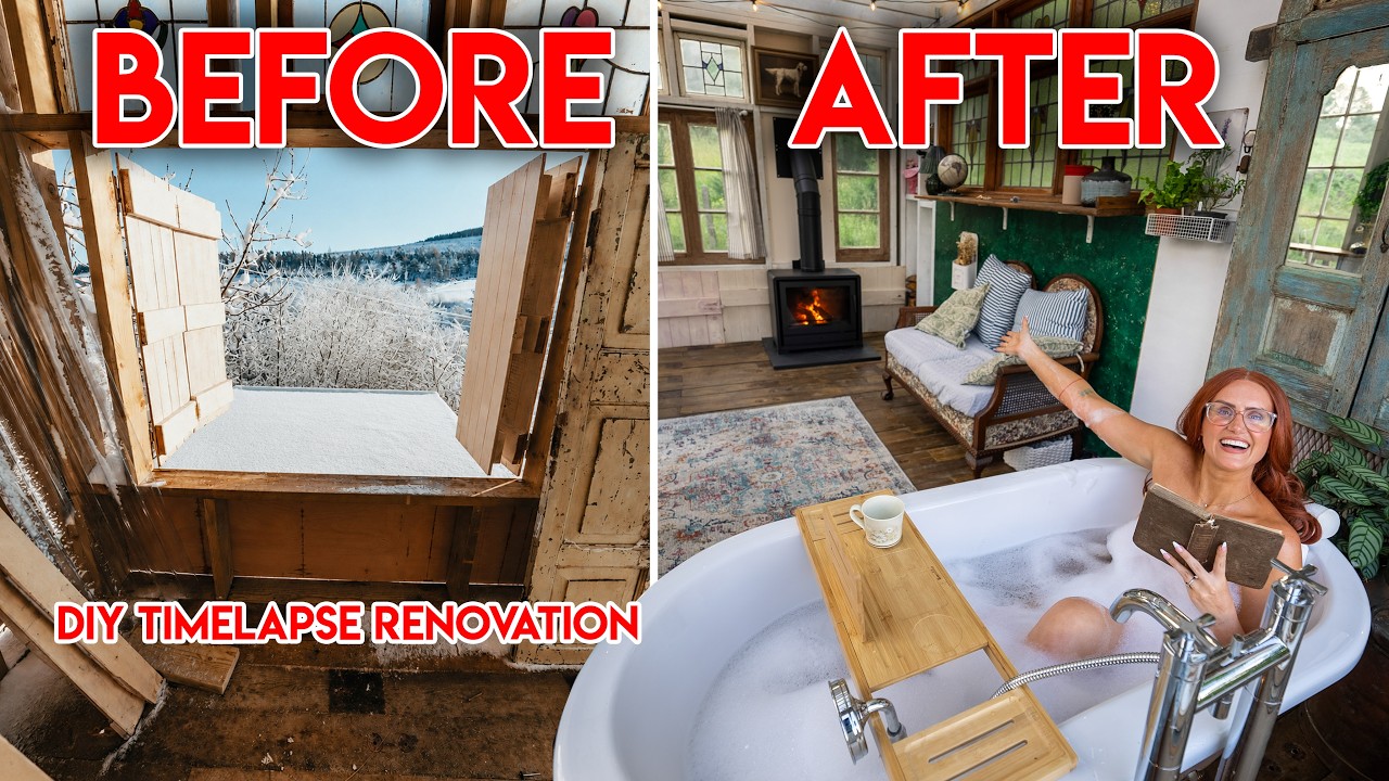 Мы построили БАНЮ мечты с видом &mdash; экстремальный DIY-таймлапс (+ полный обзор)
