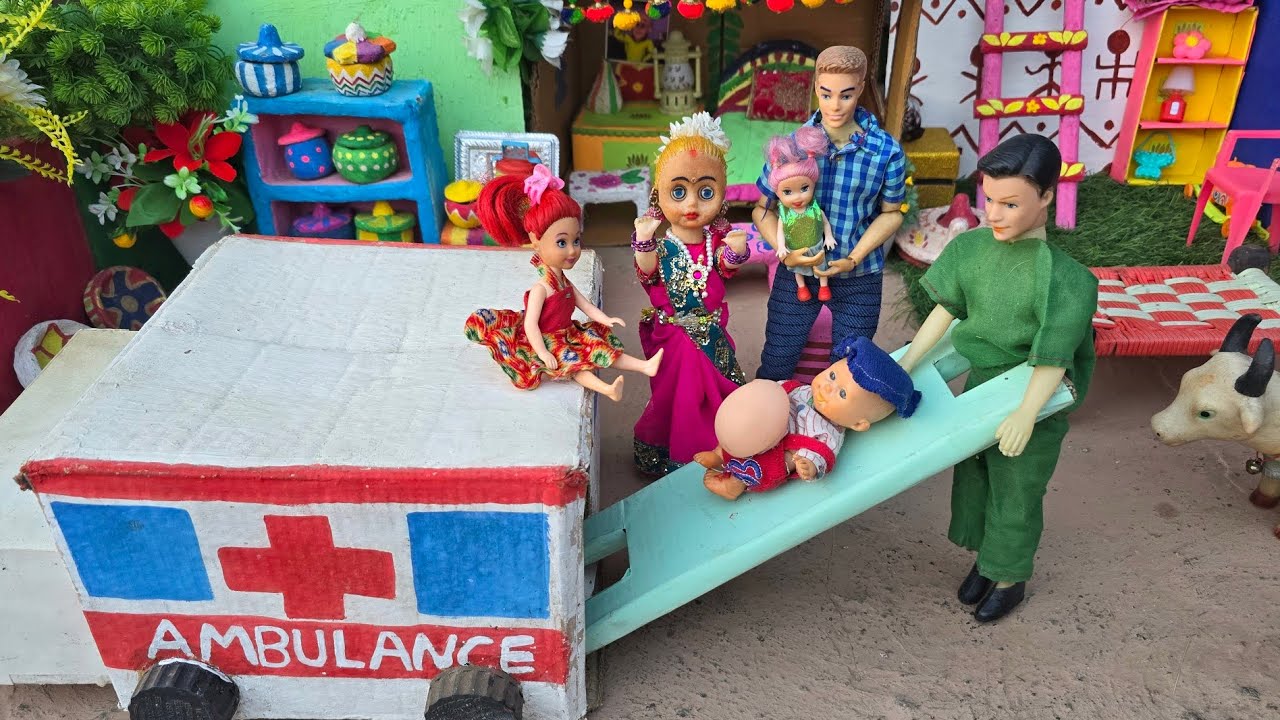 Barbie Doll All Day Routine In Indian Village/Radha Ki Kahani Part -658/Barbie Doll Bedtime Story||
