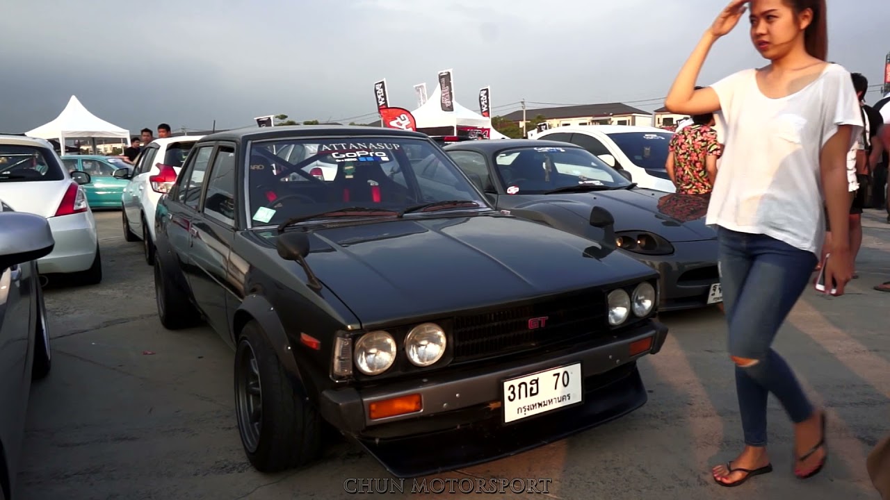 Toyota Corolla KE70 at Bangkok Idle Street Car Club Culture in Thailand