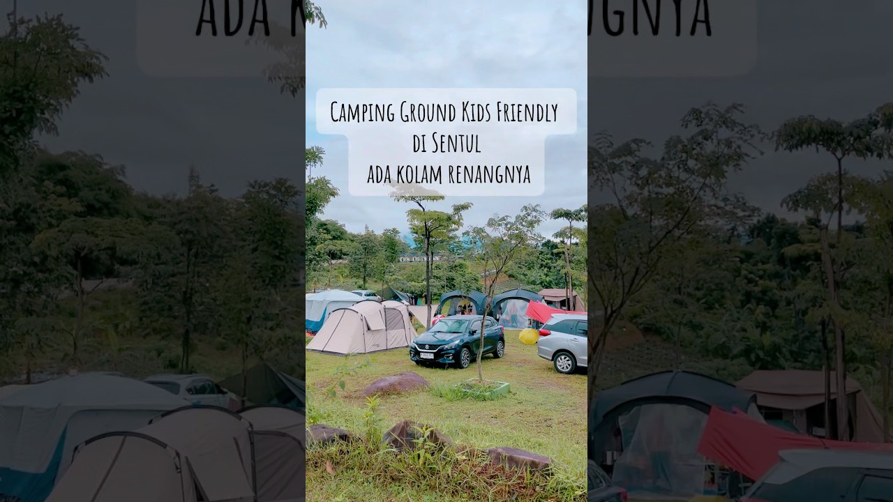 Camping ground kids friendly di Sentul ada kolam renangnya