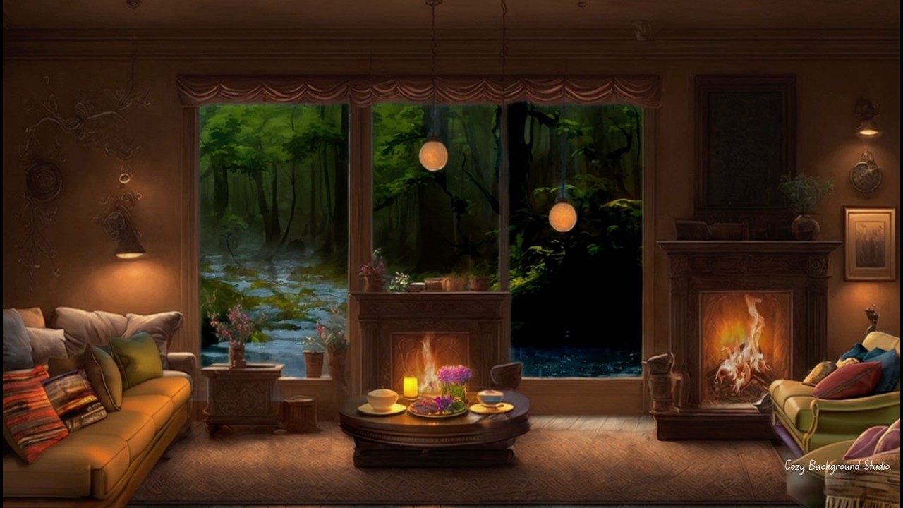 Rain Sounds for Sleep with Soft Thunder | Cozy Ambience (3 hours)
