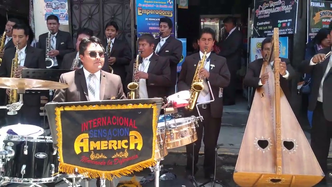 Orquesta Sensación de América calidad total  lindos huayanos