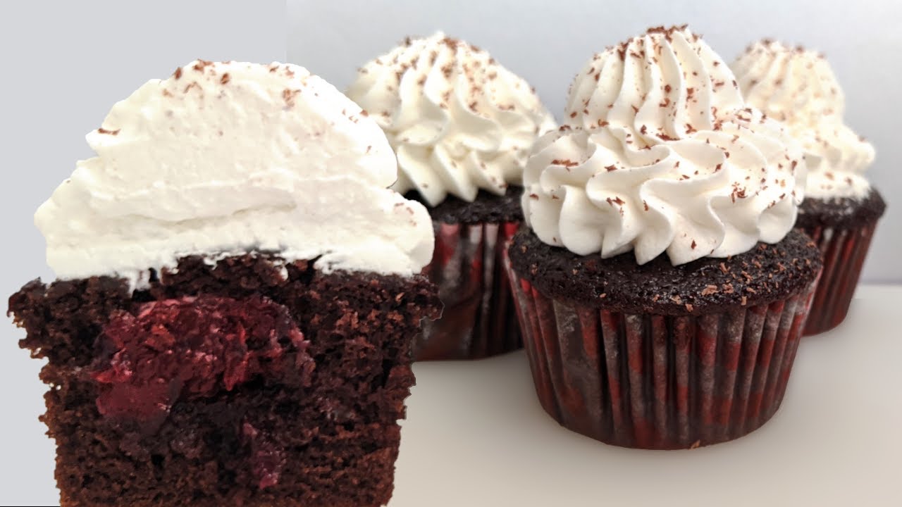 Black Forest Cupcakes | Chocolate Cherry Cupcakes