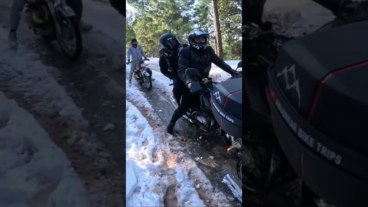 Patriaata New Murree ❄️Snow Bike Adventure 🏍️ 