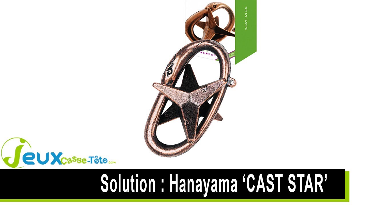 solution casse-tête en métal Hanayama cast STAR