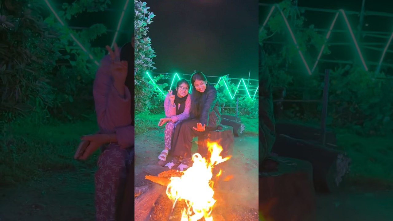 Bonfire in sittong 🥰#chotpoti #minivlog #bongposto #travelvlog #sitting ￼