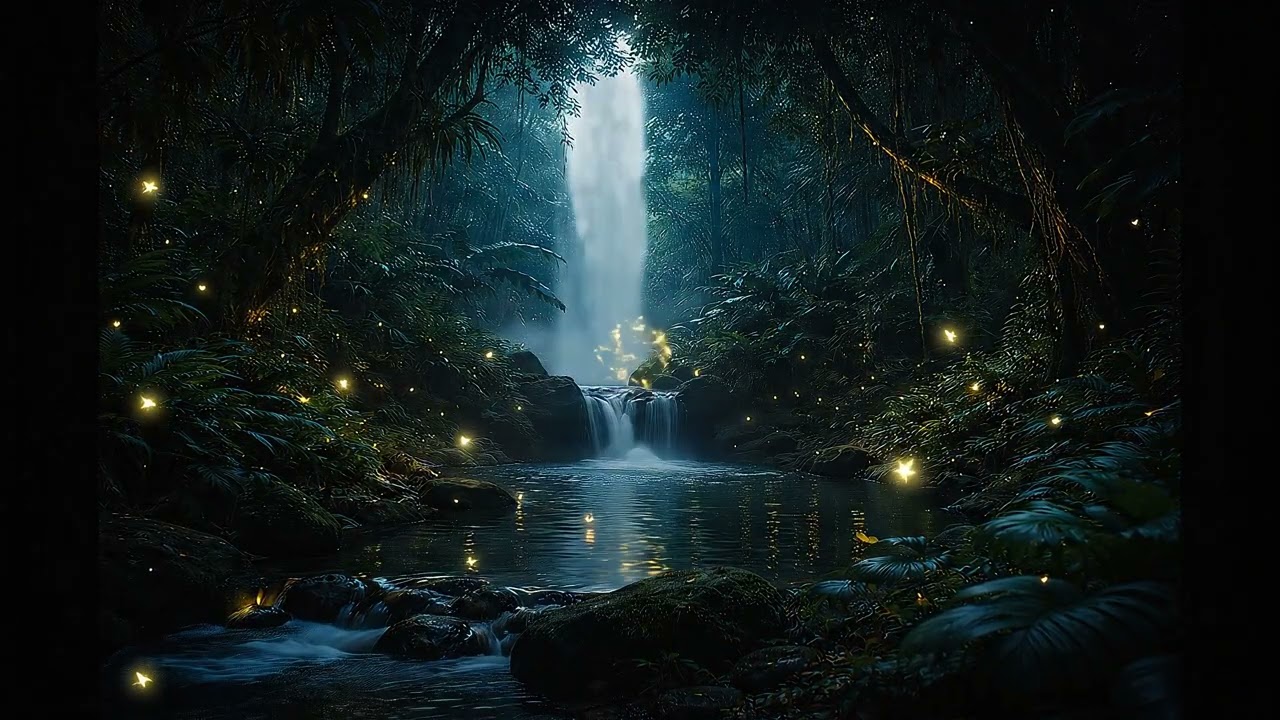 Fireflies in the Jungle - Animated Nature Music Journey