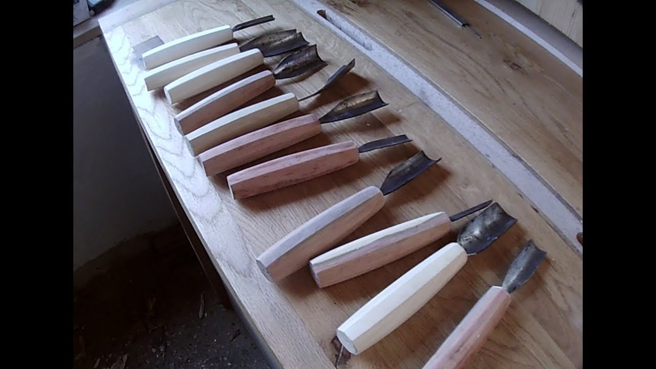 Making gouges from a saw blade (using Pask Makes handle making jig) // Vésők készítése házilag