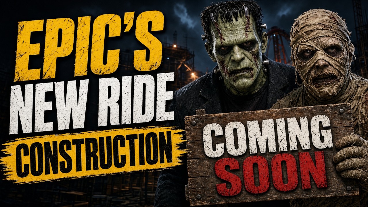 Epic Universe RUSHING to Bring a NEW DARK RIDE to the Park?! New Photos Give Clues!