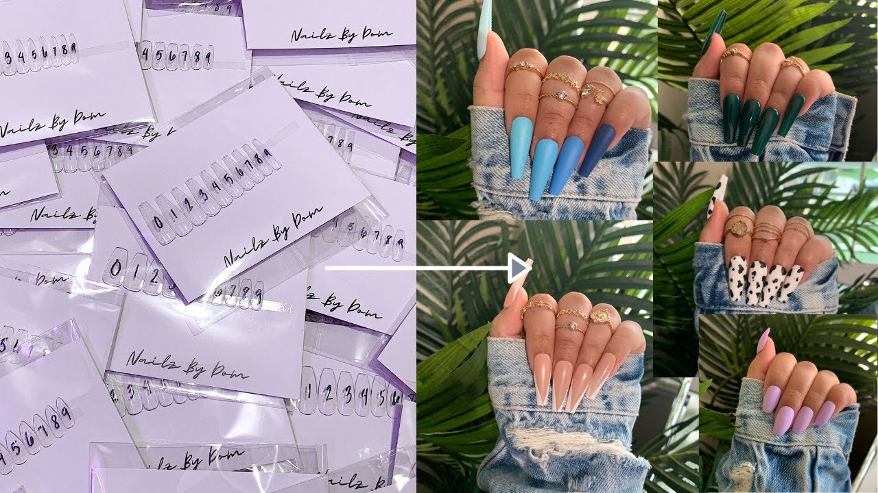 Изготовление наборов для калибровки накладных ногтей | Press On Business | Nailz By Dom.