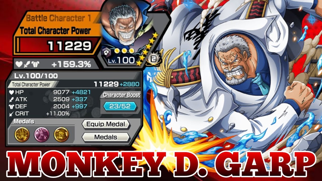 MONKEY D. GARP GAMEPLAY | ONE PIECE BOUNTY RUSH | OPBR