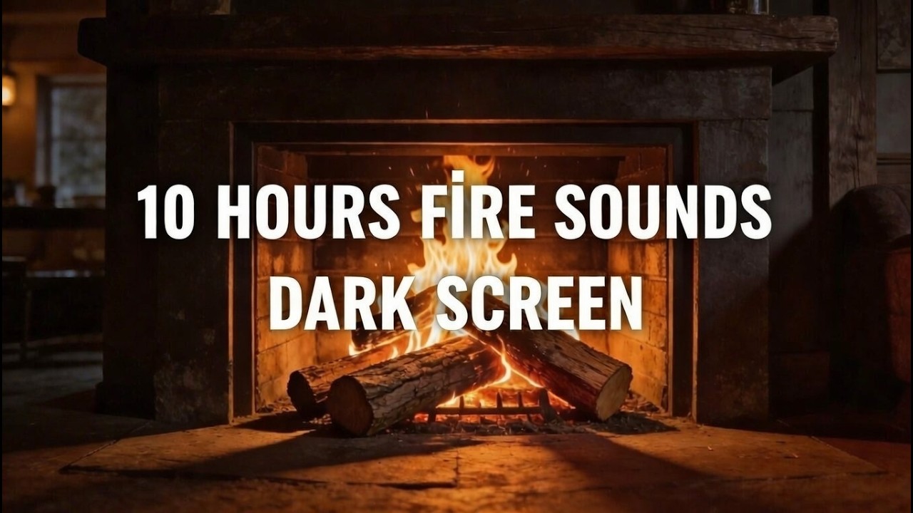 Fireplace and Snowstorm - (10 Hours Continuous l Sleep & Relaxation)