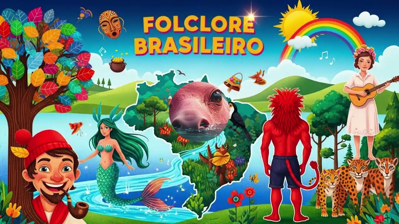 A Hist&oacute;ria do Folclore Brasileiro | Lendas e Mitos do Brasil 🌿✨