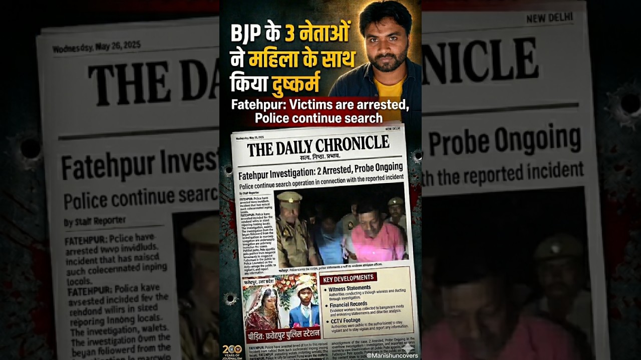 Fatehpur rape case....@ManishUncovers