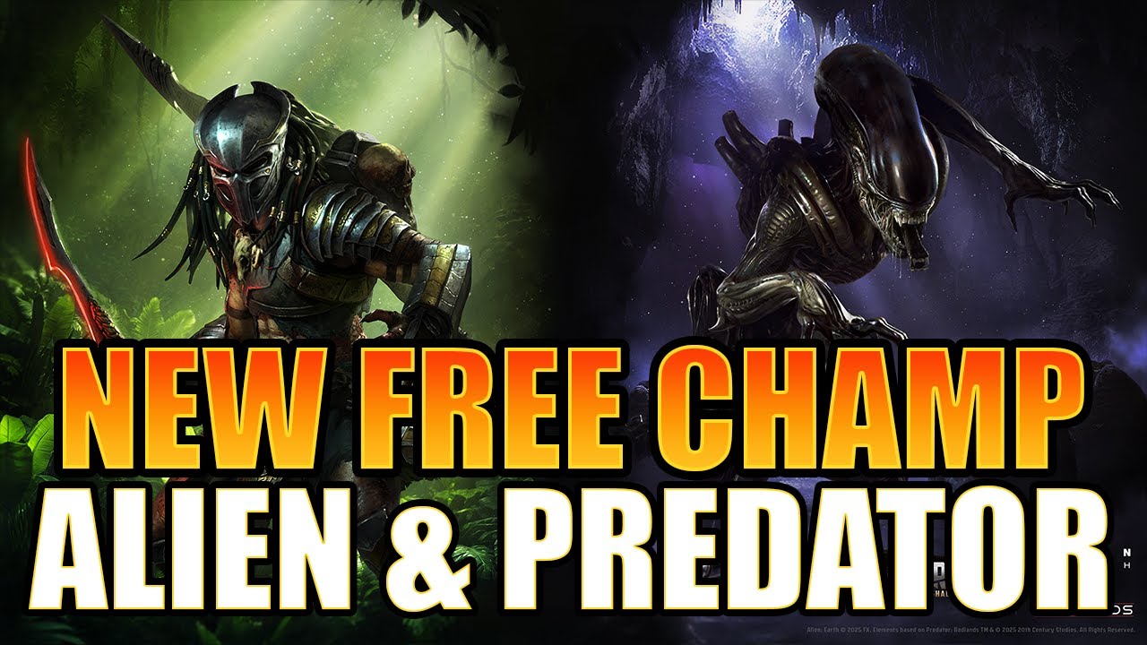 Новый БЕСПЛАТНЫЙ легендарный рейд Alieen & Predator: Shadow Legends